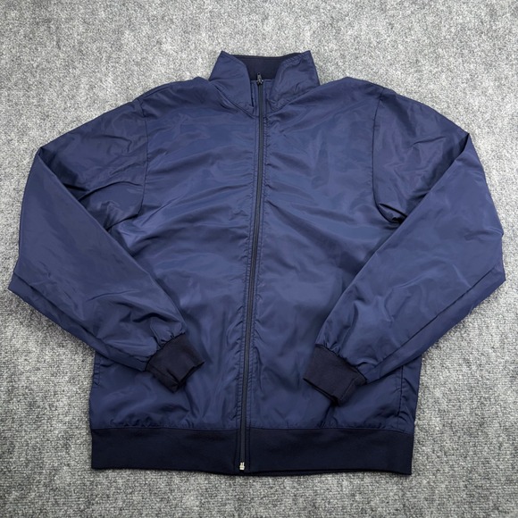 American Apparel Other - American Apparel‎ Jacket Mens Medium Blue Windbreaker Full Zip Nylon USA LA Made